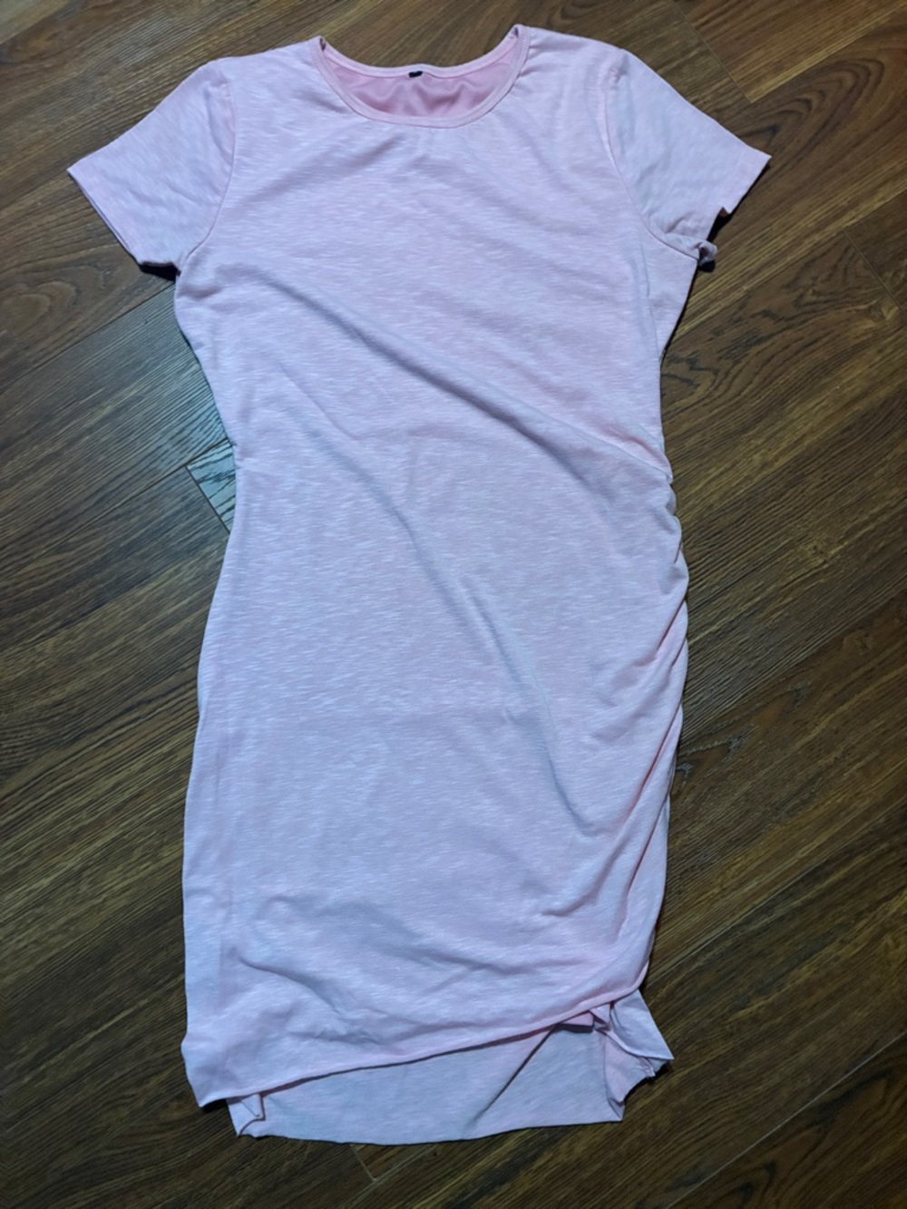 Amazon Pink Short Sleeve T-Shirt Dress
